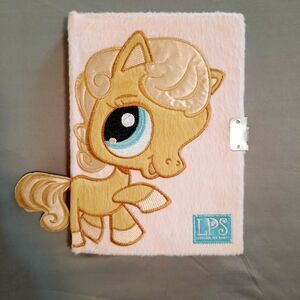 Littlest Pet Shop Diary Soft,Fuzzy Embroidered Pony Design 2006